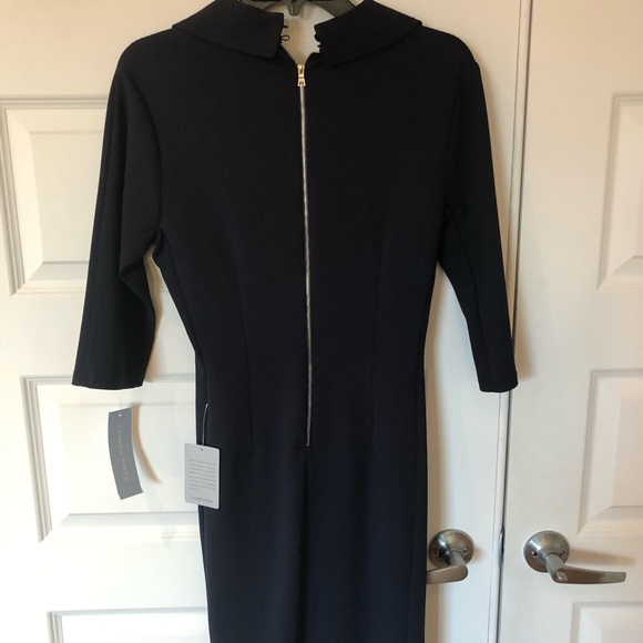 Mid length Navy blue dress - Picture 2 of 3